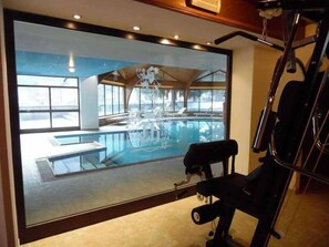 Indoor pool, pool loungers - Hotel Trento  (Pozza di Fassa)