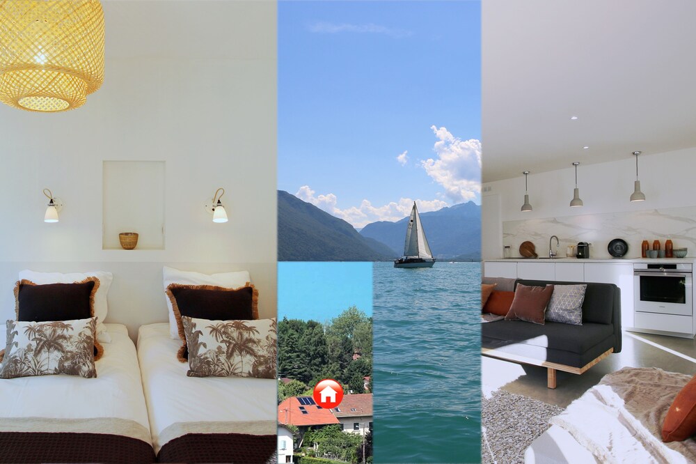 New - PRIVATE GARDEN - 500m from the lake - 1 parking lot - 4 stars mountain view