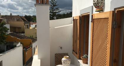 In the historic quarter typical TAVIRA house built against the fortification