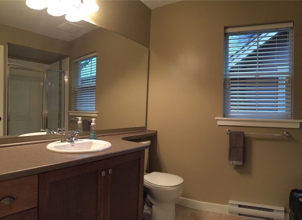 One of the bathrooms
