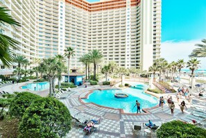 Indoor pool, a heated pool - 3 Bedroom in Shores of Panama! Stunning views plus RSVP parking! (Panama City Beach)