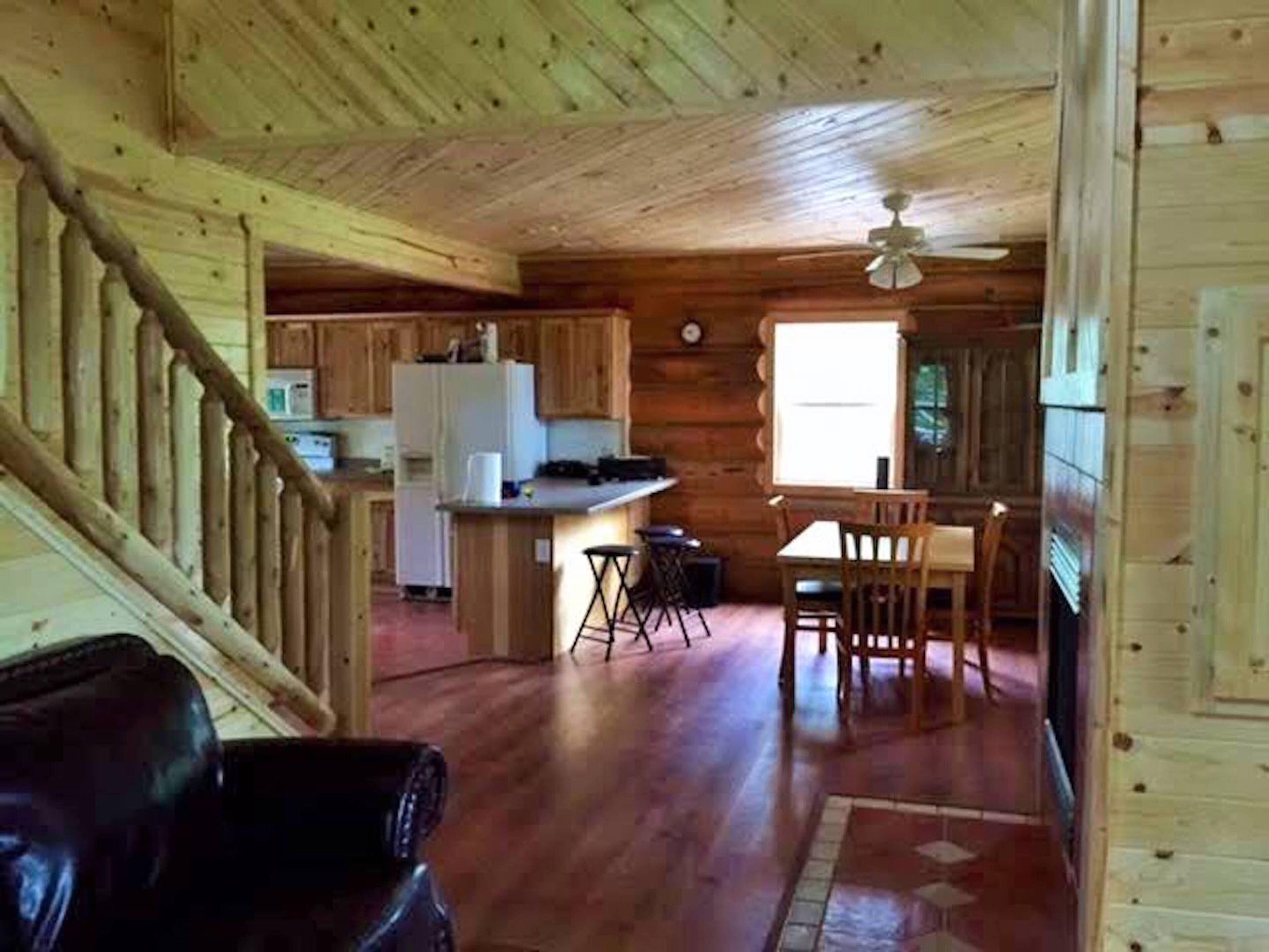 Authentic 3 Level Log Cabin. 3 Bedrooms, 3 Baths