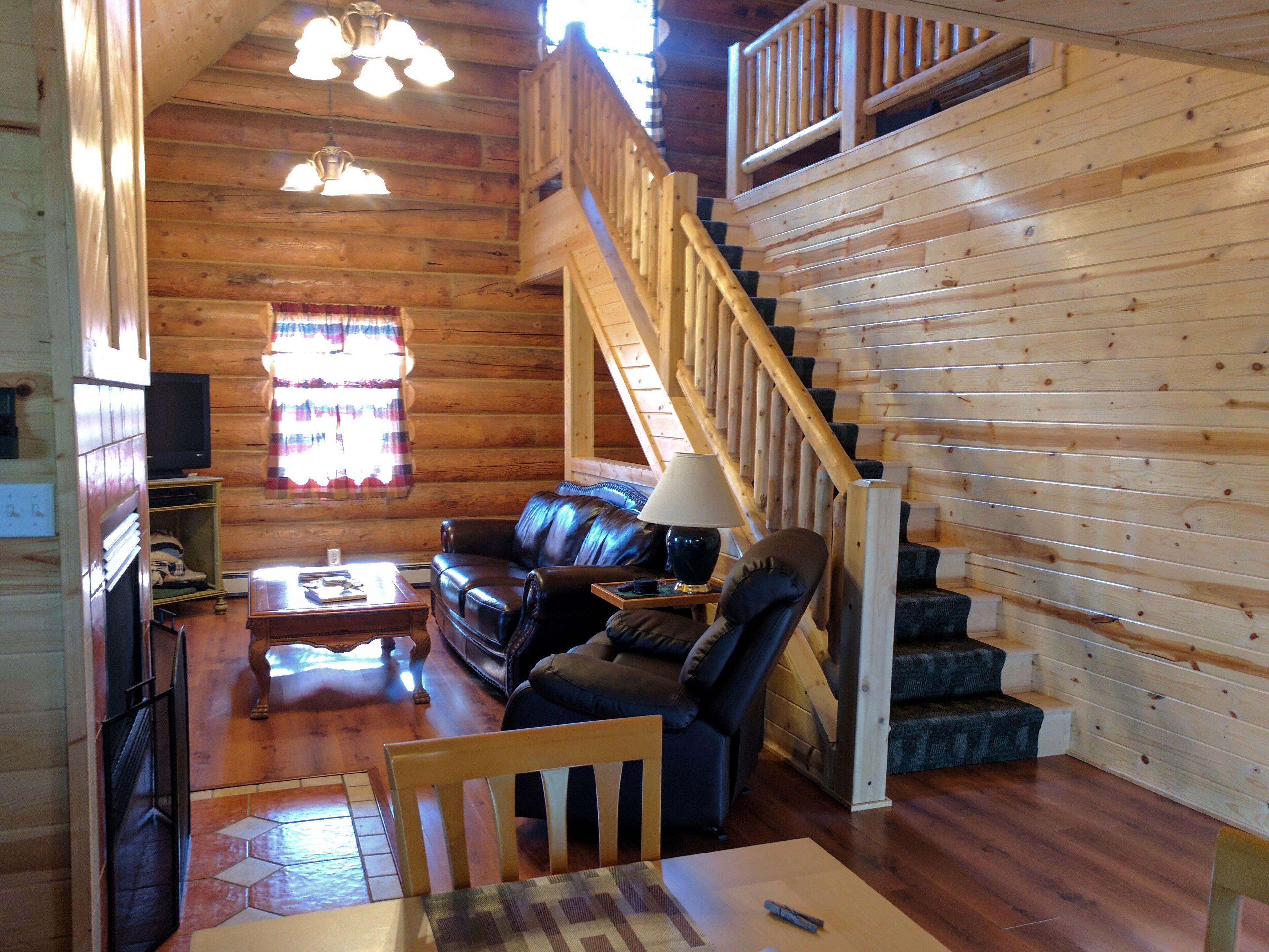 Authentic 3 Level Log Cabin. 3 Bedrooms, 3 Baths