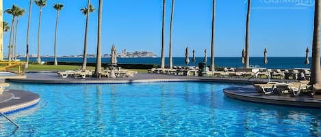 Una piscina riscaldata