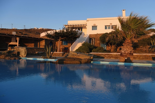 View of the House from the pool Also look at www.tinosvilla.gr