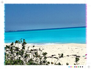 Guests can enjoy access to the beach.