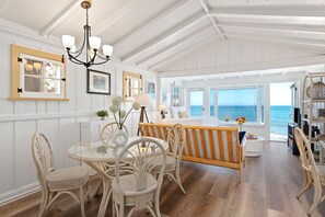 Dining - Romantic Oceanfront Studio With Private Deck | Right On The Sand! (Santa Barbara)