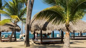 Private beach, white sand, free beach cabanas, sun-loungers - 6 Bedroom Villa (Puerto Plata)