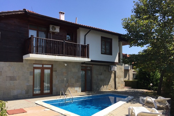 View towards villa pool