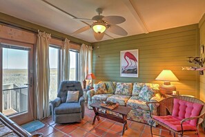 Condo, Multiple Beds (Seabrook Condo with Serene Views) | Living area | TV - Seabrook Condo With Serene Views (Seabrook Island)