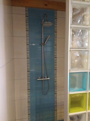 Shower, hair dryer, towels - Former sheepfold renovated with beautiful view of the Pyrenees ideal for the family (Astugue)