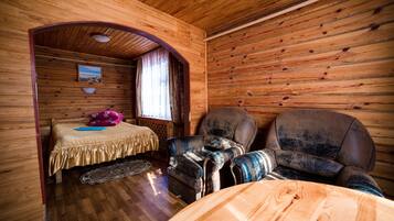 Cabane Élite (10 beds) | 1 chambre, décoration personnalisée, ameublement personnalisé