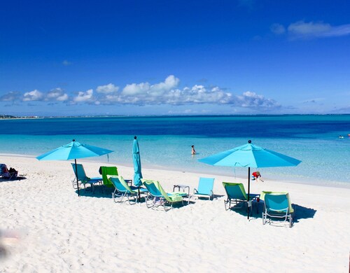 Stunning 2 bedroom 2100 sq ft, directly on Grace Bay Beach!