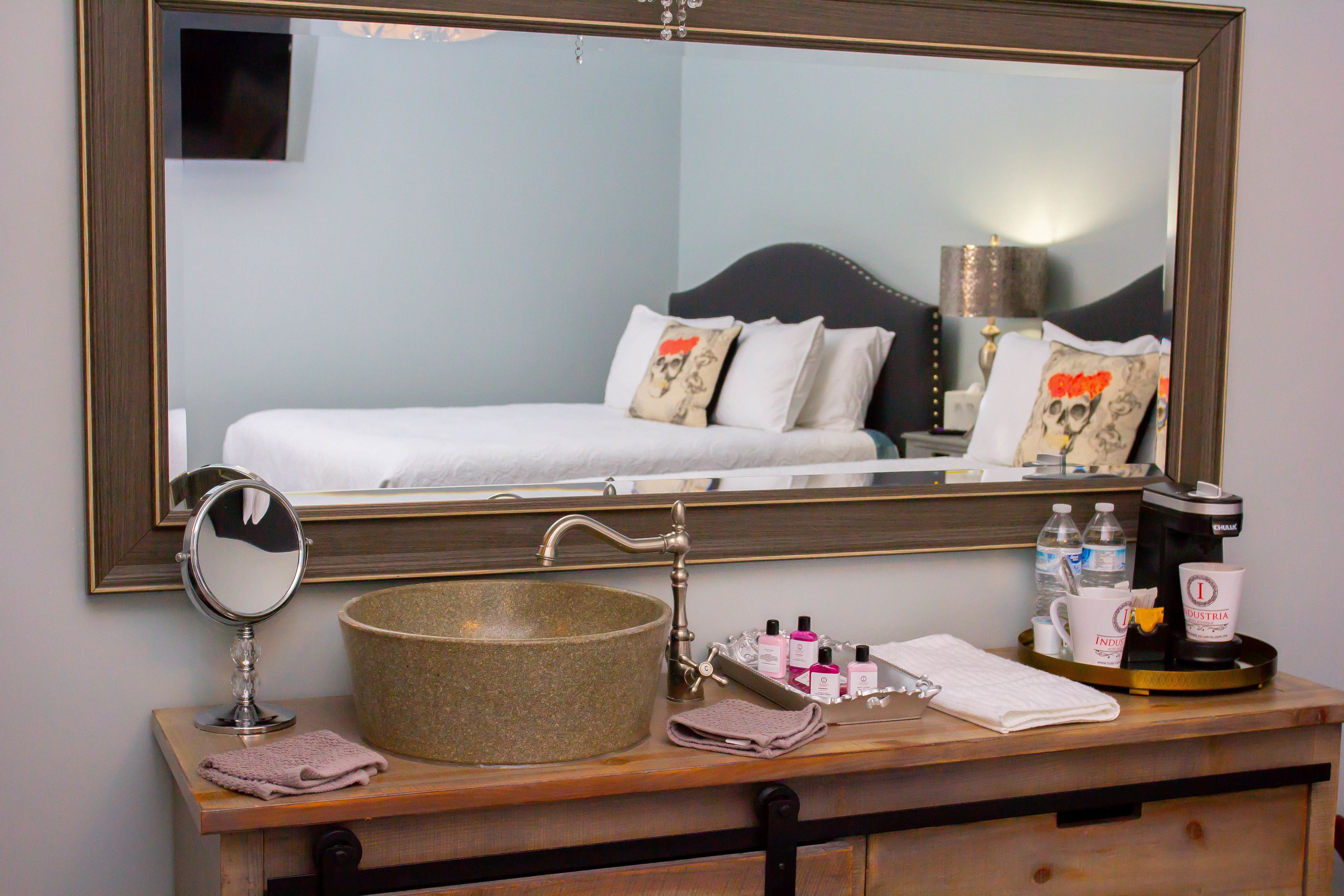 luxury double room, 2 double beds, non smoking, pool view | bathroom | separate bathtub and shower, jetted bath, hair dryer, bathrobes