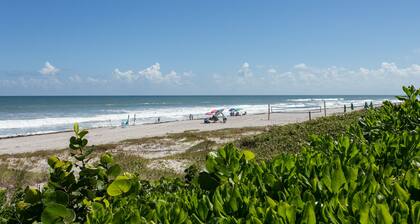 WALK TO BEACH AND HEATED POOL! Beachside Paradise One Block from Ocean!