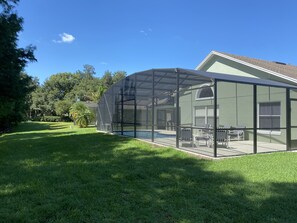 Piscine extérieure, piscine chauffée