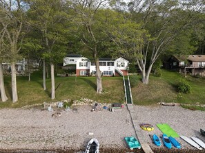 Exterior - Family fun at This Beautiful Lakefront Adirondack Camp (Keeseville)