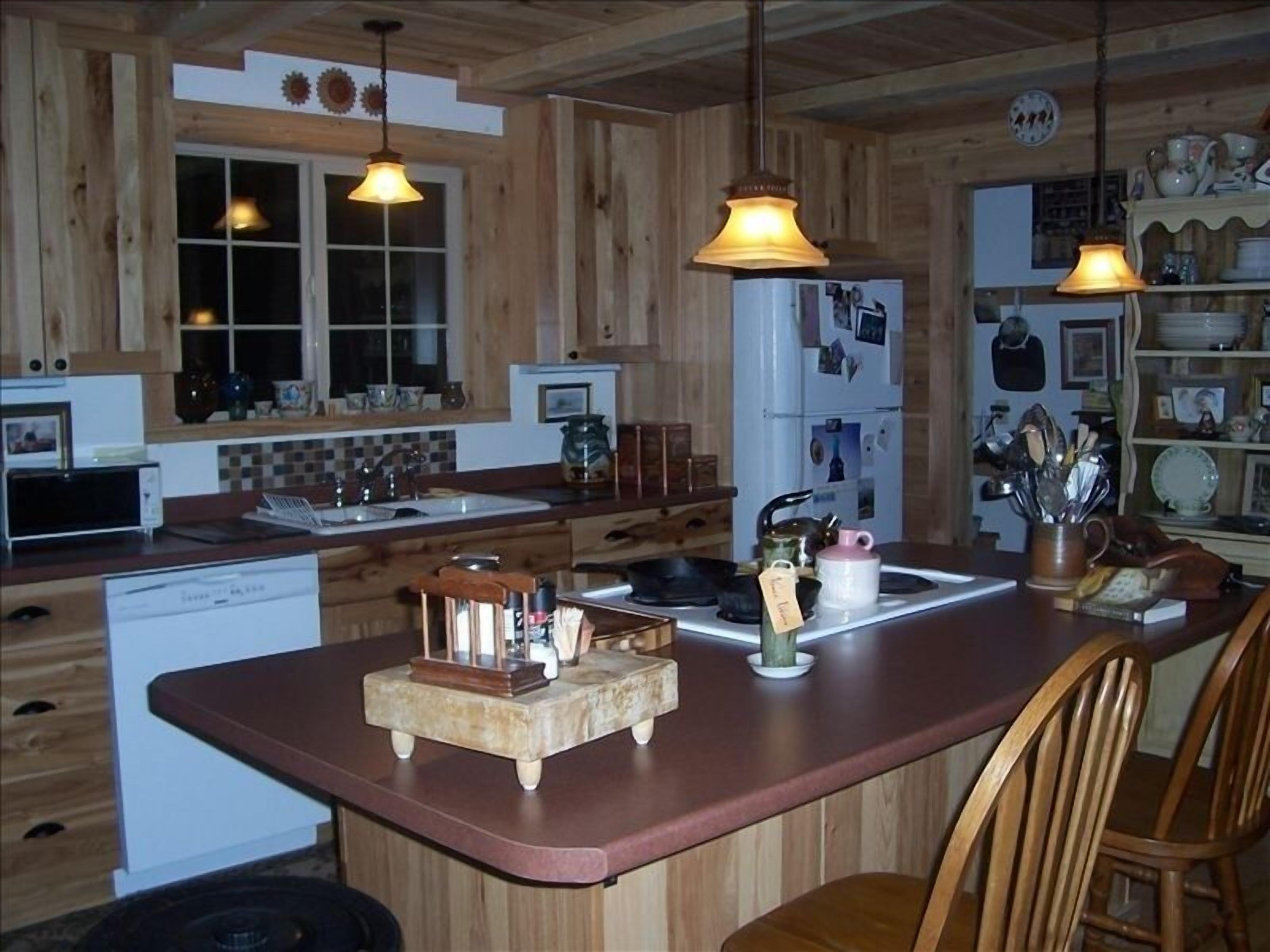 Riverfront cabin adjacent to Glacier National Park.