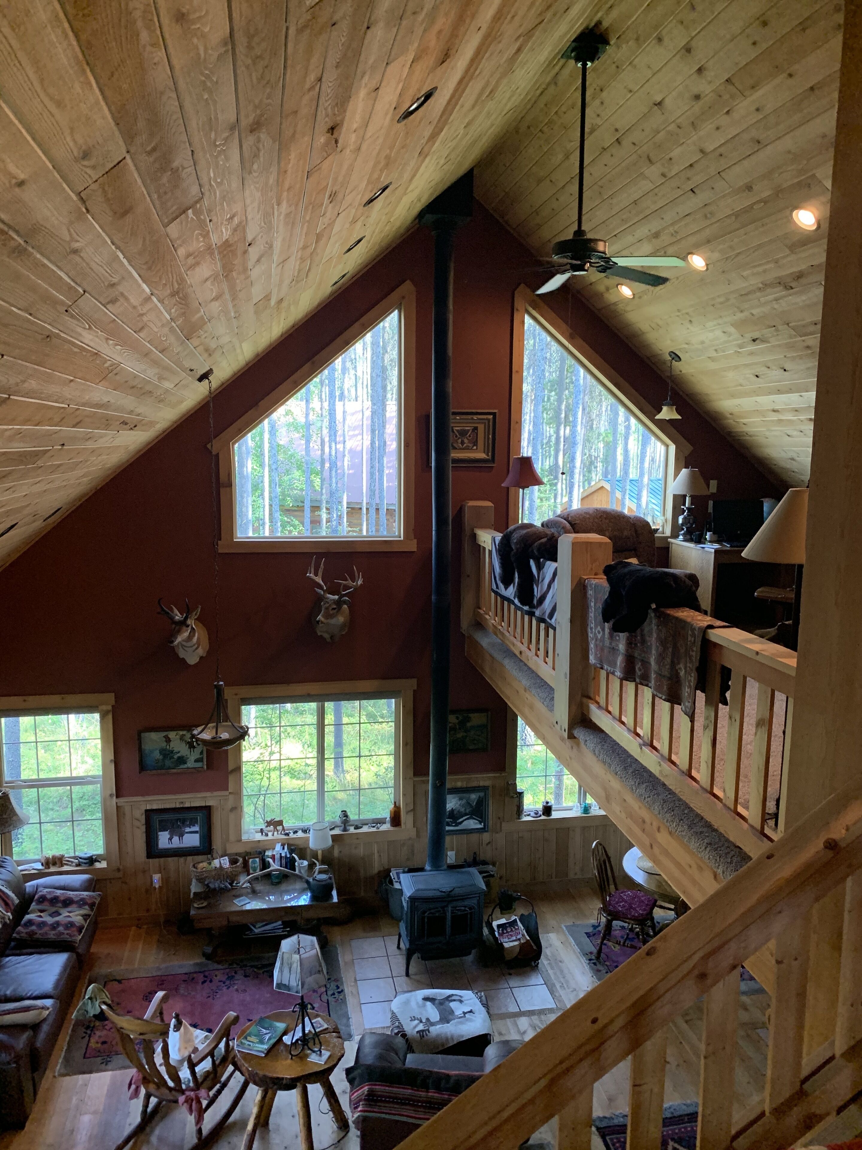 Riverfront cabin adjacent to Glacier National Park.