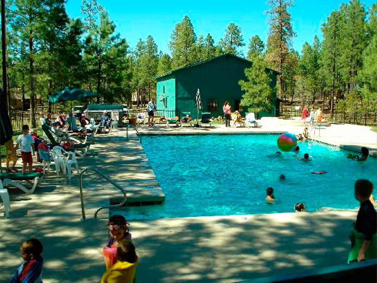 A heated pool
