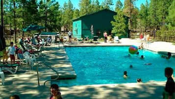 A heated pool