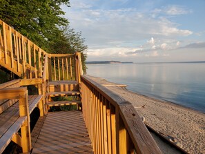 Property grounds - Lake MI Cottage w/105' of Private, Sandy Beach.  Sept/Oct. Availability.  (Frankfort)