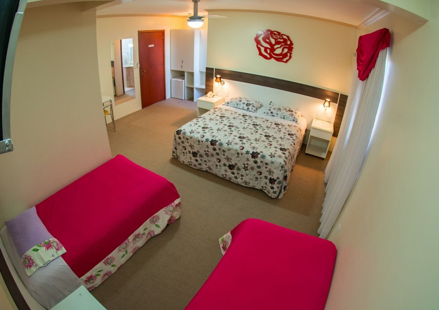 deluxe triple room | 1 bedroom, minibar, desk, blackout curtains