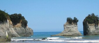 Bach11 at beautiful Onaero Bay, so close to New Plymouth ...