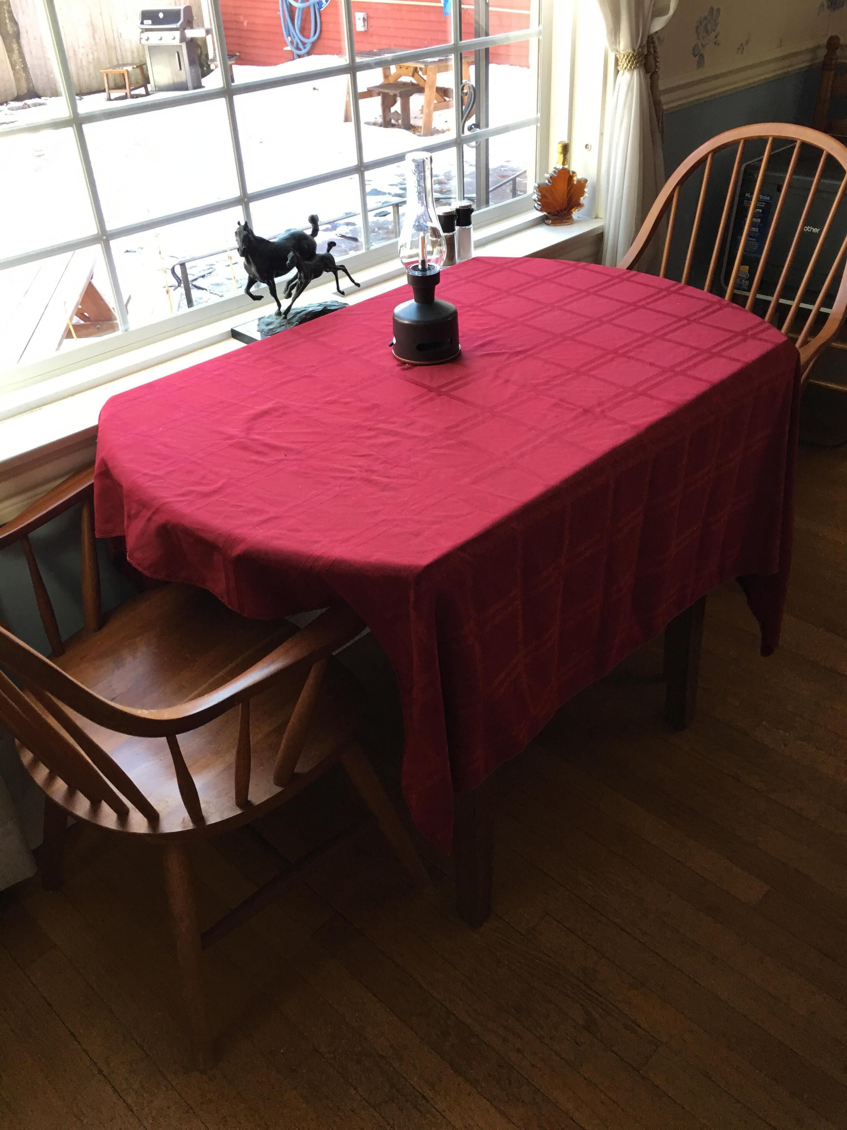 Two person window dining table