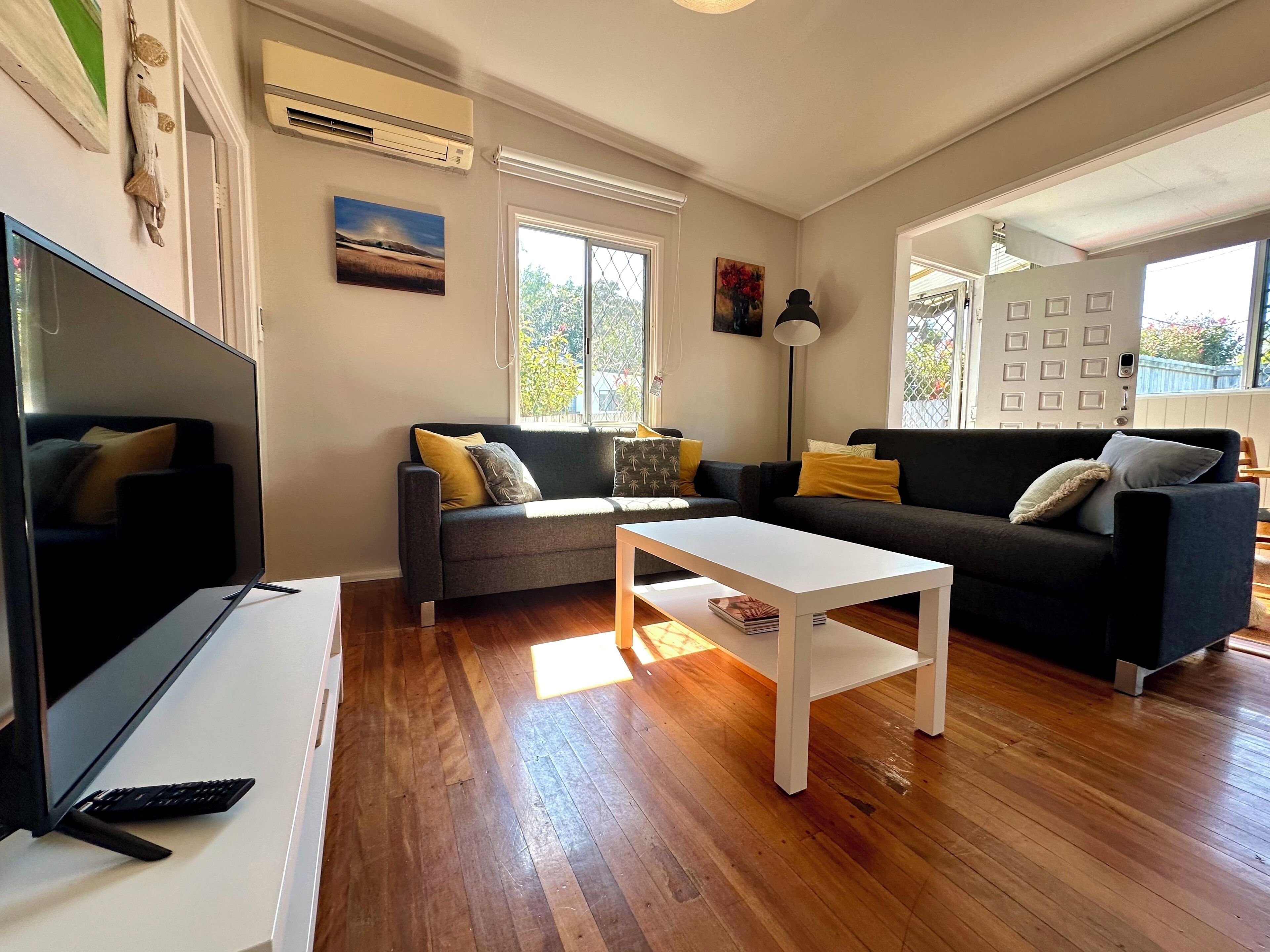 Smart TV, DVD player, toys, books