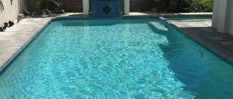 A heated pool
