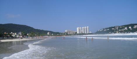 Beach nearby, sun loungers, beach umbrellas