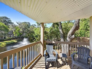 Property grounds - Center of Sea Pines; View of Lagoon; Walkable to Harbour Town/Beach Club/Market  (Hilton Head Island)
