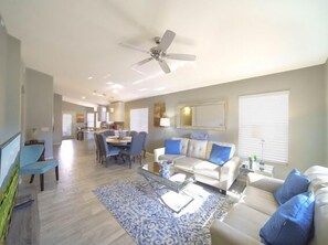 Smart TV, DVD player, books