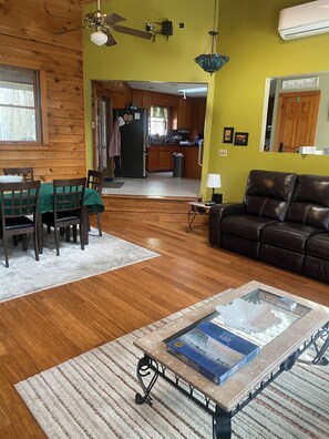 Smart TV, DVD player, table football, books