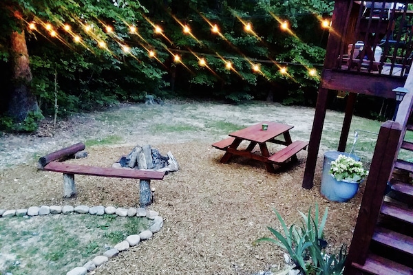Fire pit picnic area
