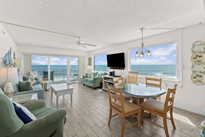TV, books, video library - Oceanfront 2BR Condo w/ Balcony & Panoramic Atlantic Views, Unit 226 (Satellite Beach)