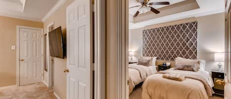 3 bedrooms, blackout drapes, iron/ironing board, WiFi