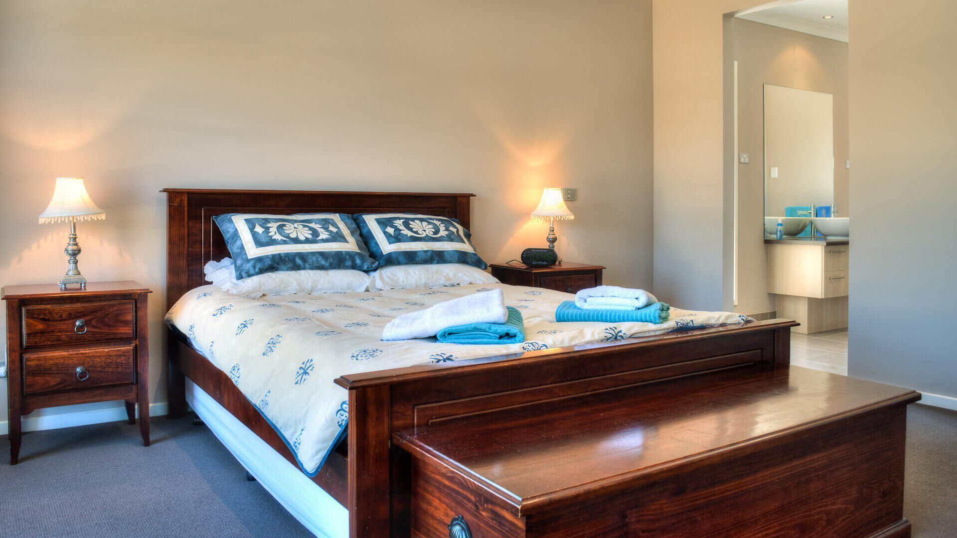 4 bedrooms, iron/ironing board, travel crib, bed sheets