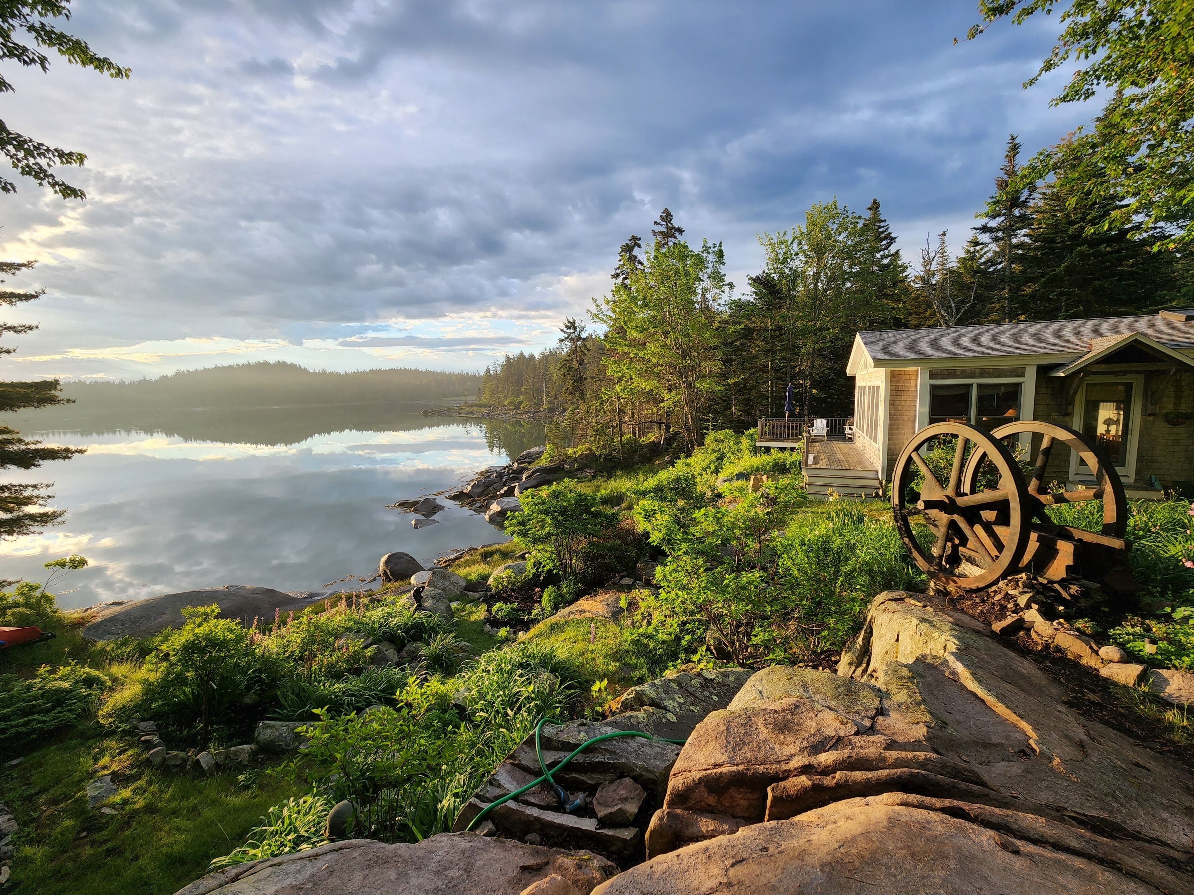 Vinal Cove and the cottage.