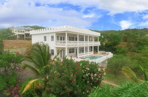 Exterior - Private & luxurious, solar heated pool, spectacular view, private cook optional (Savannes Bay)