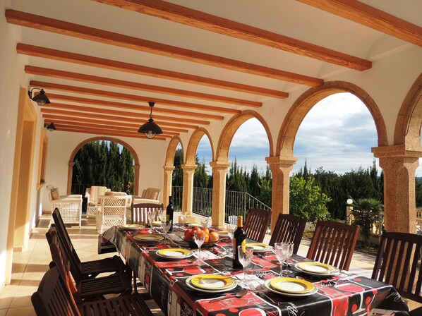 Dining - Villa with private pool in Javea, Costa Blanca, Alicante. 5 bedrommsA/C. WiFi (Javea)