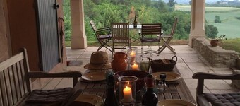 Dejligt familiehus med pool, komplet privatliv og udsigt over Lubero 