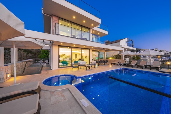 Villa Outside View (Sunset)