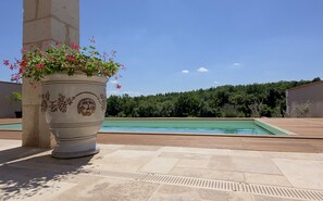 A heated pool