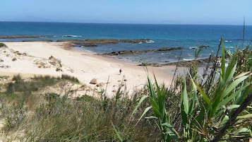 Vlak bij het strand