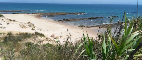 Vlak bij het strand