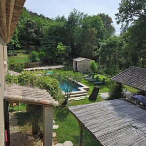 Piscine extérieure, piscine chauffée