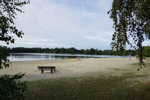 Beach nearby, sun-loungers