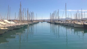 A marina with numerous sailboats docked in calm waters. - Detached Villa Close to Arenal Beach, Javea -Stunning, Very Private Villa & Pool (El Tosalet)
